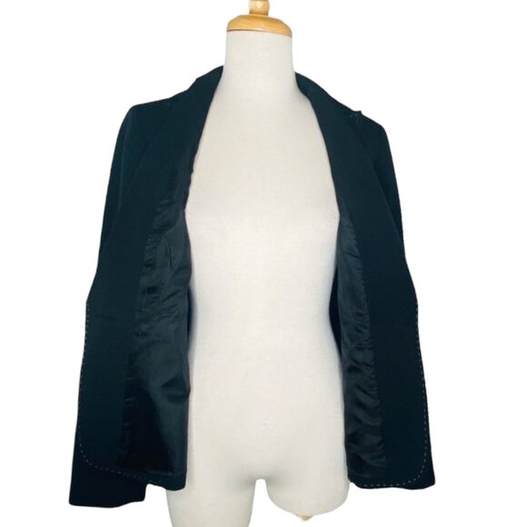 Kasper Womens Black Blazer Size 6 High-Quality Polyester Stylish Stitching Desig - Picture 2 of 8